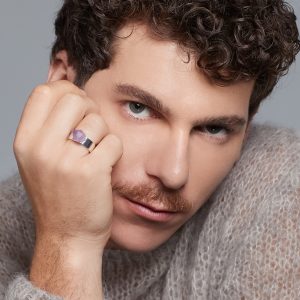 Anillo aquarius amatista
