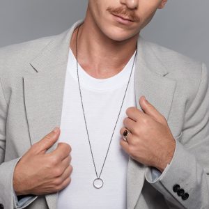 Collar solitario de plata