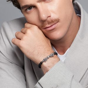 Pulsera panteras agatas mate